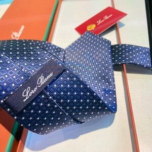 Loro Piana Spotted Blue Tie